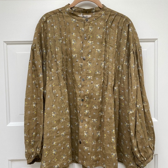 Ichi Antiquities Linen Blouse, NWOT, OS - Picture 1 of 7